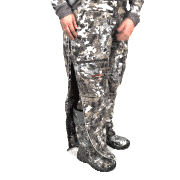 Animation of pants being zipped up down the side.